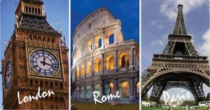 London! Rome! Paris!