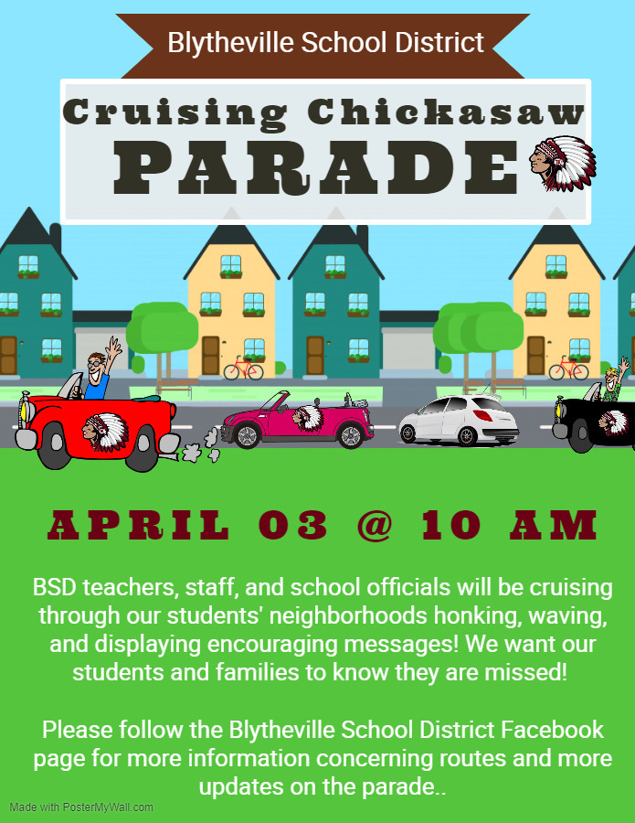 ‘Cruising Chickasaws’ parade will be April 3