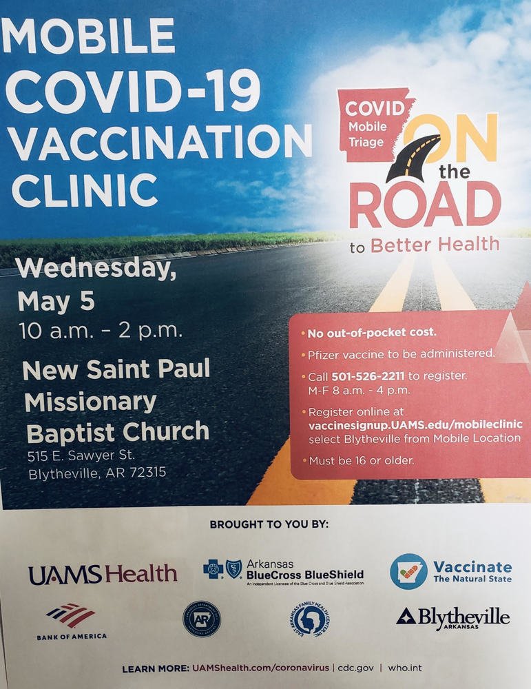 Mobile Covid-19 Vaccination Clinic Flyer
