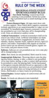 Regional/State sportsmanship rules