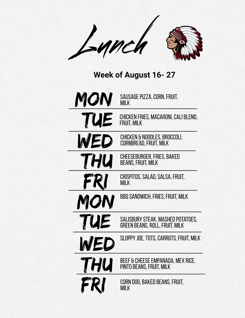 Lunch Menu