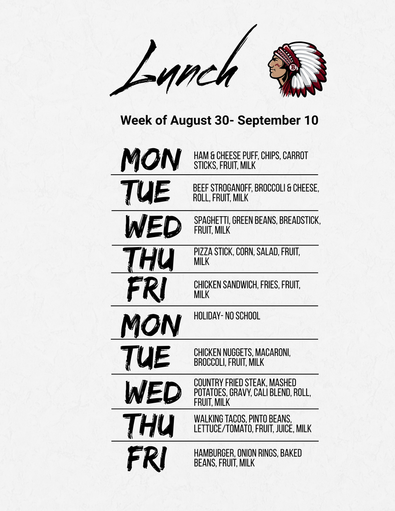 Lunch Menu
