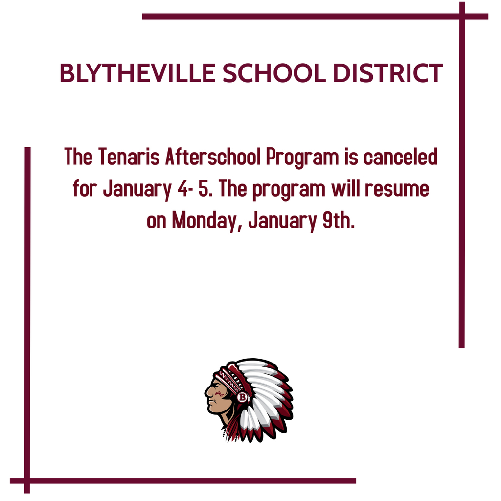 Tenaris Afterschool Program Cancellation