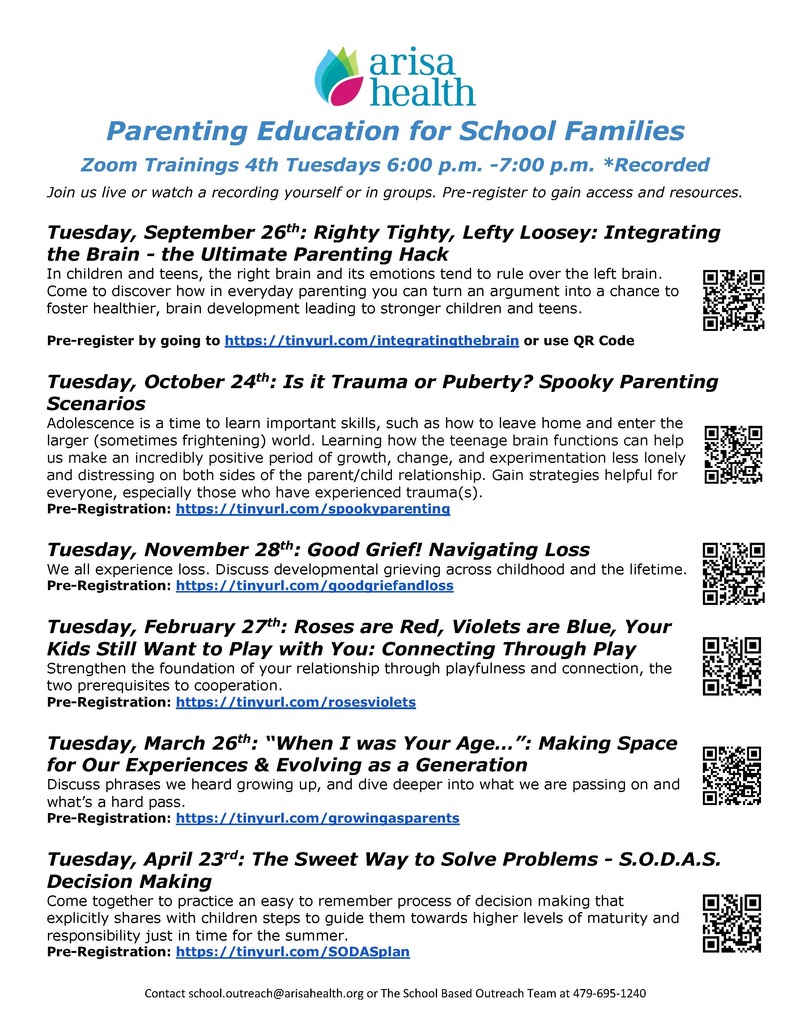 Parenting Education for School Families
